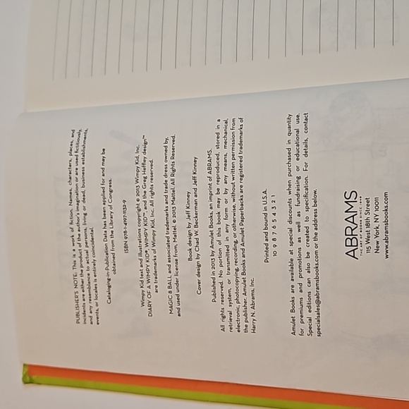 Diary of a Wimpy Kid Hard Luck Amulet Books Home Accents Table Books - Picture 13 of 17